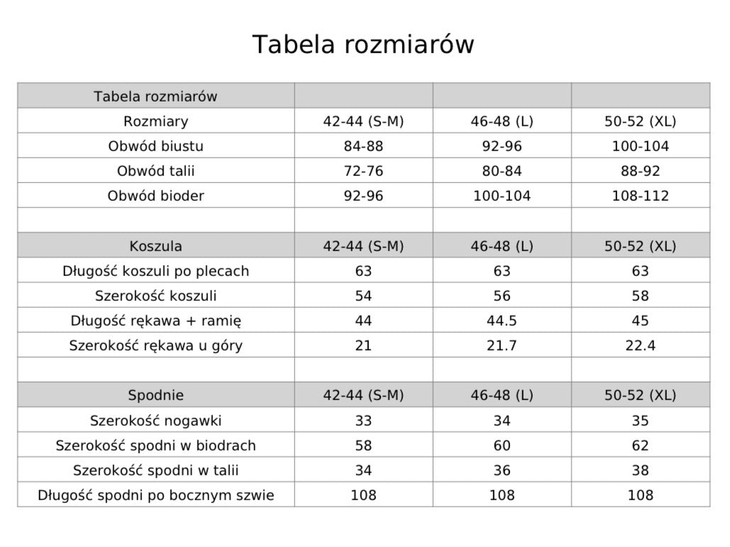 UNÁMI Essential Muslin Pajama Set: Koszula i spodnie