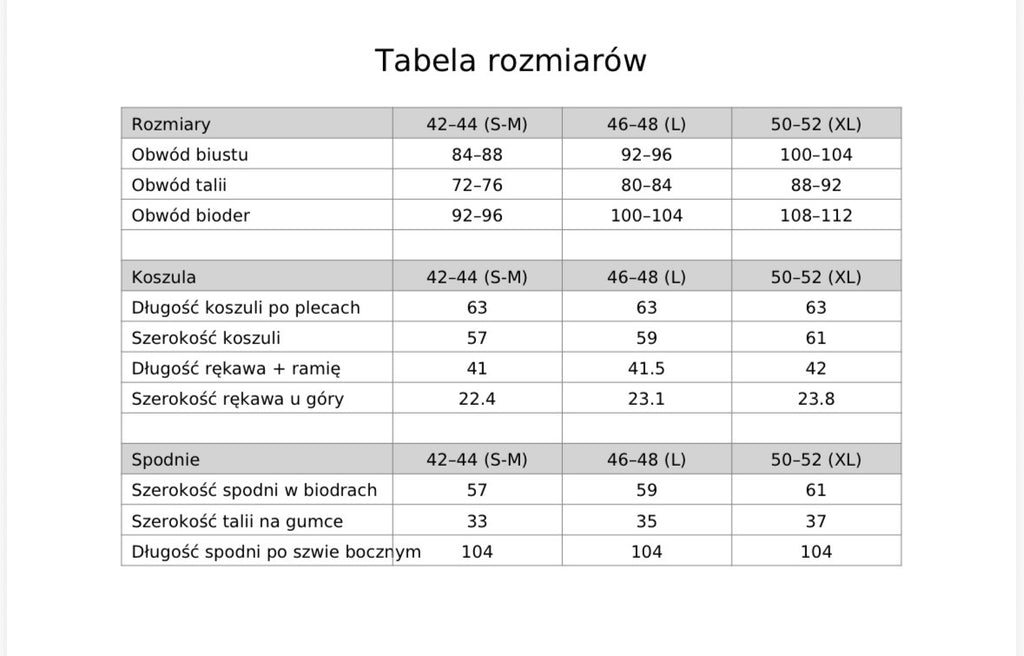 UNÁMI Zestaw piżamowy z jedwabiu: koszula i spodnie