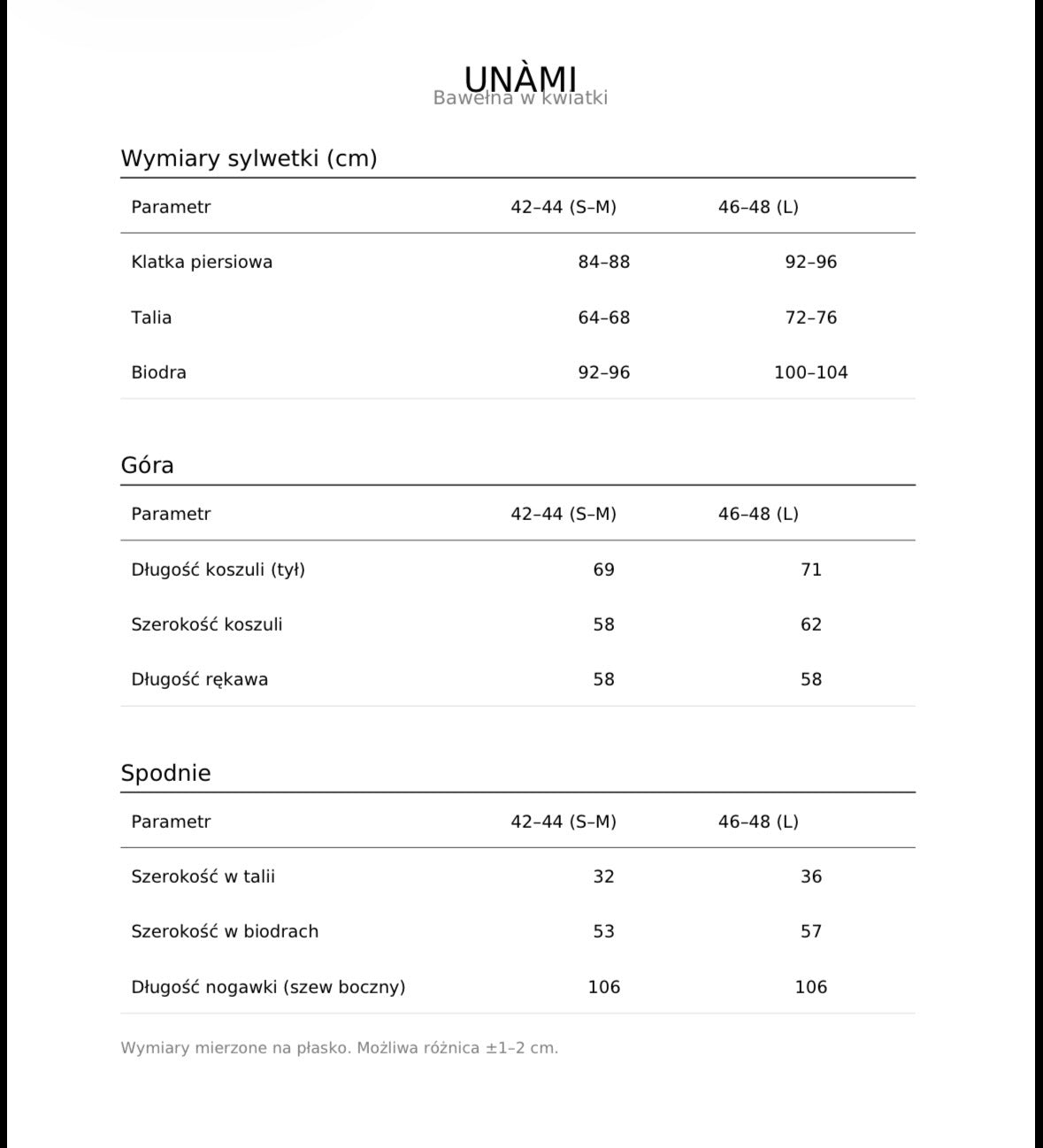 UNÀMI | Bawełniana piżama w paski z kwiatowym motywem