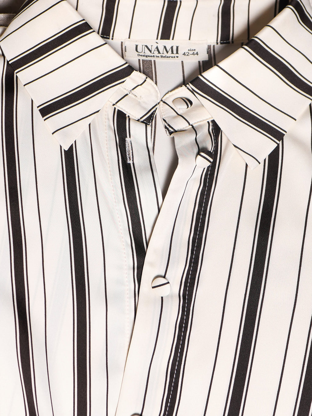 UNÀMI | Jedwabna piżama w paski