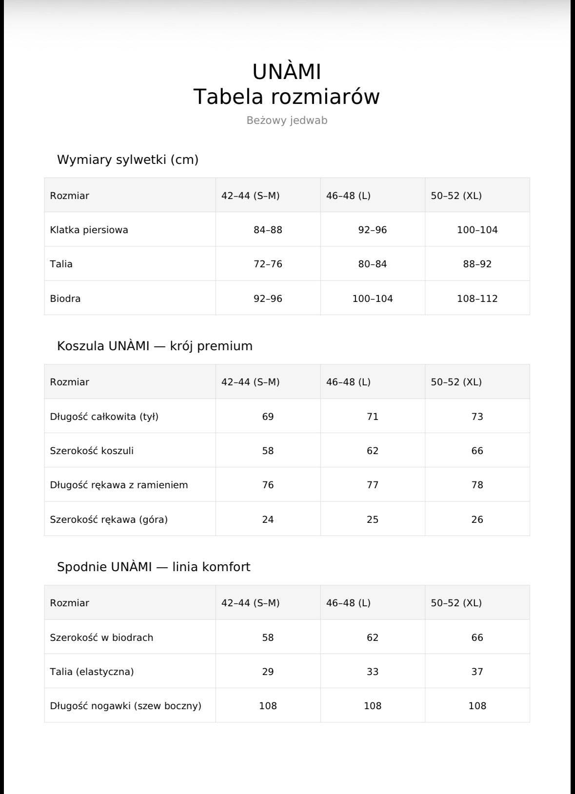 UNÀMI | Jedwabna piżama w paski